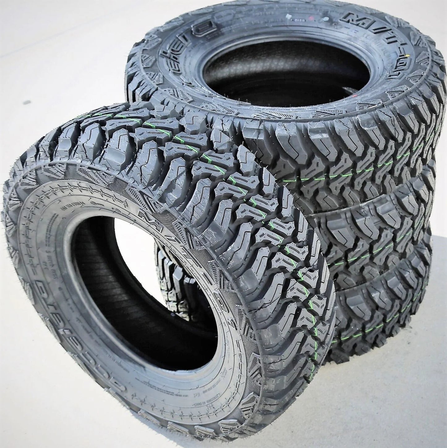 Pair of 2 (TWO) Accelera M/T-01 LT 235/75R15 Load C 6 Ply MT Mud Tires