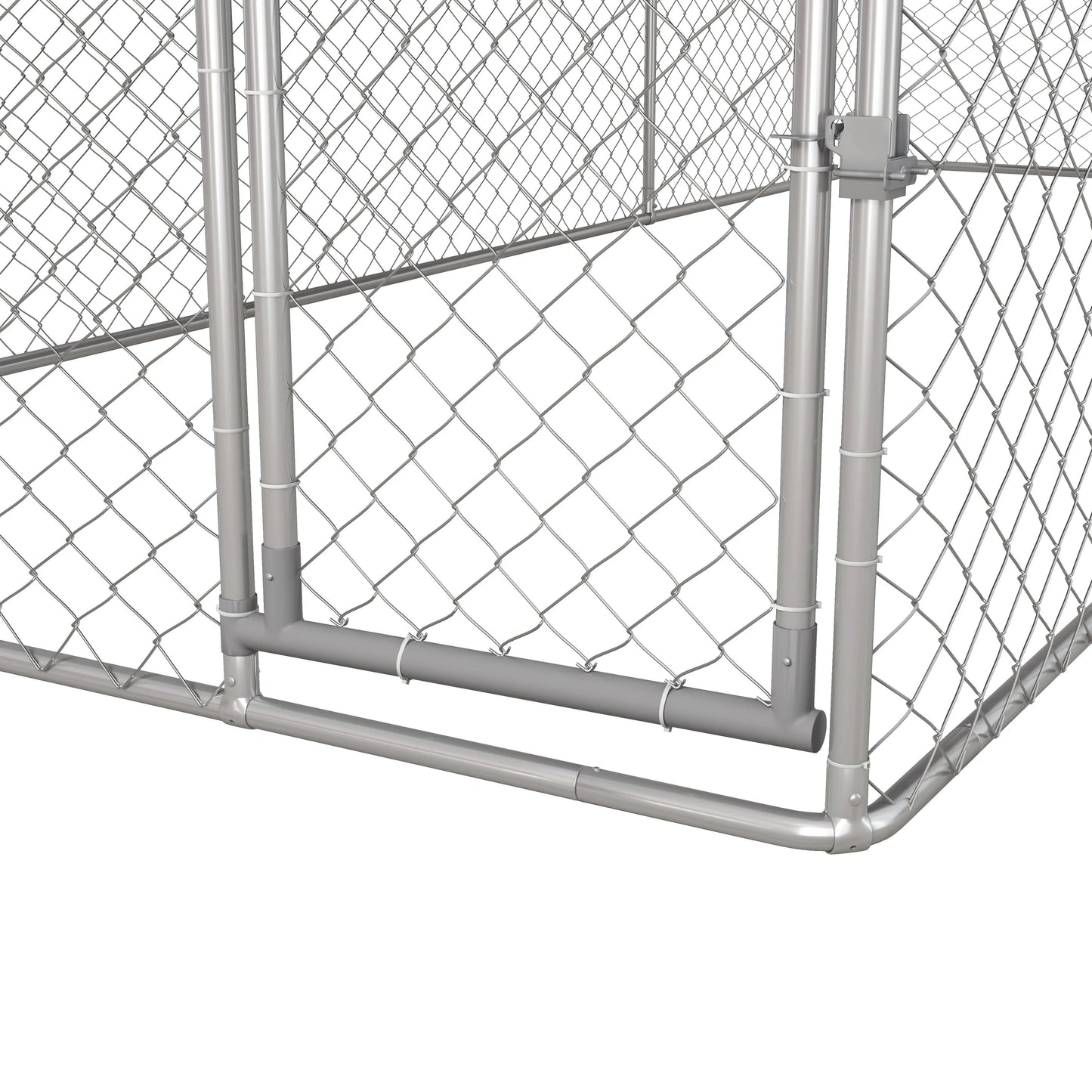 PawHut 19.7' x 7.5' x 7.5' Outdoor Dog Kennel W/ Waterproof Roof