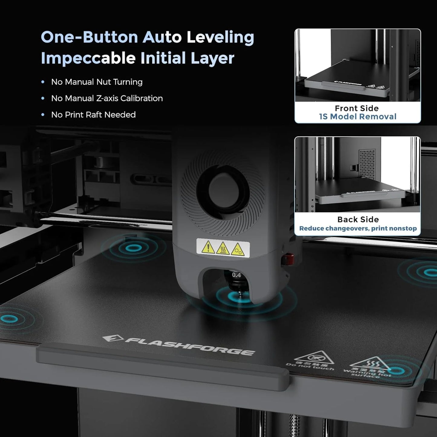 Adventurer 5M 3D Printer with Fully Auto Leveling