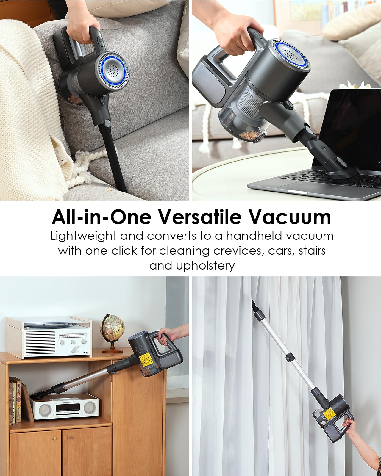 VersLife Cordless 2-in-1 Vacuum Cleaner & Mop Combo