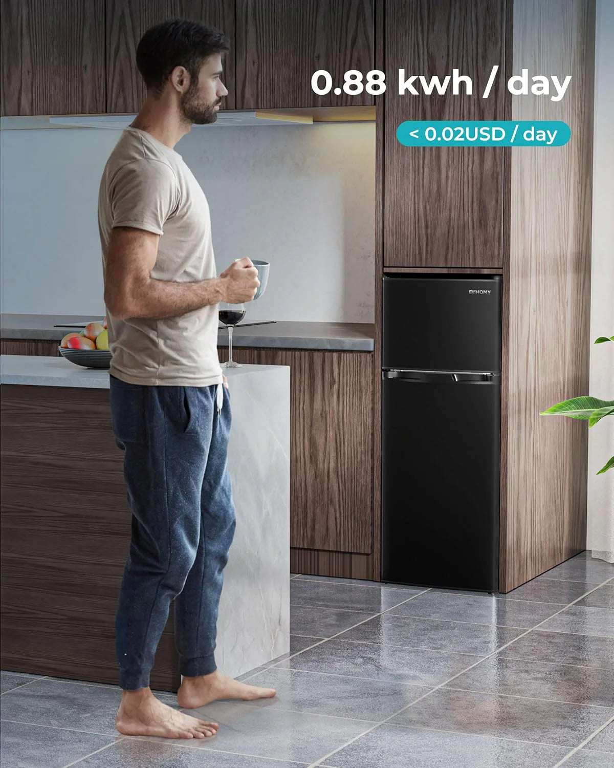3.2 Cu.Ft Mini Fridge with Freezer �� 2-Door Compact Refrigerator for Bedroom, Dorm, Office or Apartment, Silver3.2 Cu.Ft Mini Fridge with Freezer �� 2-Door Compact Refrigerator for Bedroom, Dorm, Office or Apartment, Silver