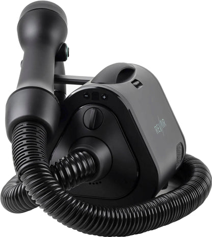 Reverse-Air Hair Dryer with Hair Clips – Black
