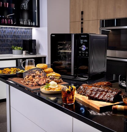 Smart Indoor Pellet Smoker, with Active Smoke Filtration, 5 Smoke Control Settings, WiFi Connected, Electric, Countertop BBQ Appliance, Black