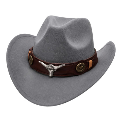 News BOY Hats Grey Western Cowboy Hat for Men And Women