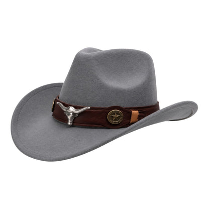 News BOY Hats Grey Western Cowboy Hat for Men And Women