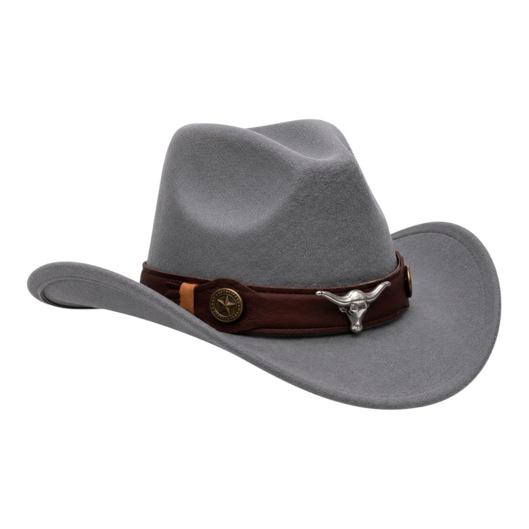 News BOY Hats Grey Western Cowboy Hat for Men And Women