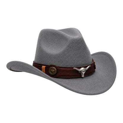 News BOY Hats Grey Western Cowboy Hat for Men And Women